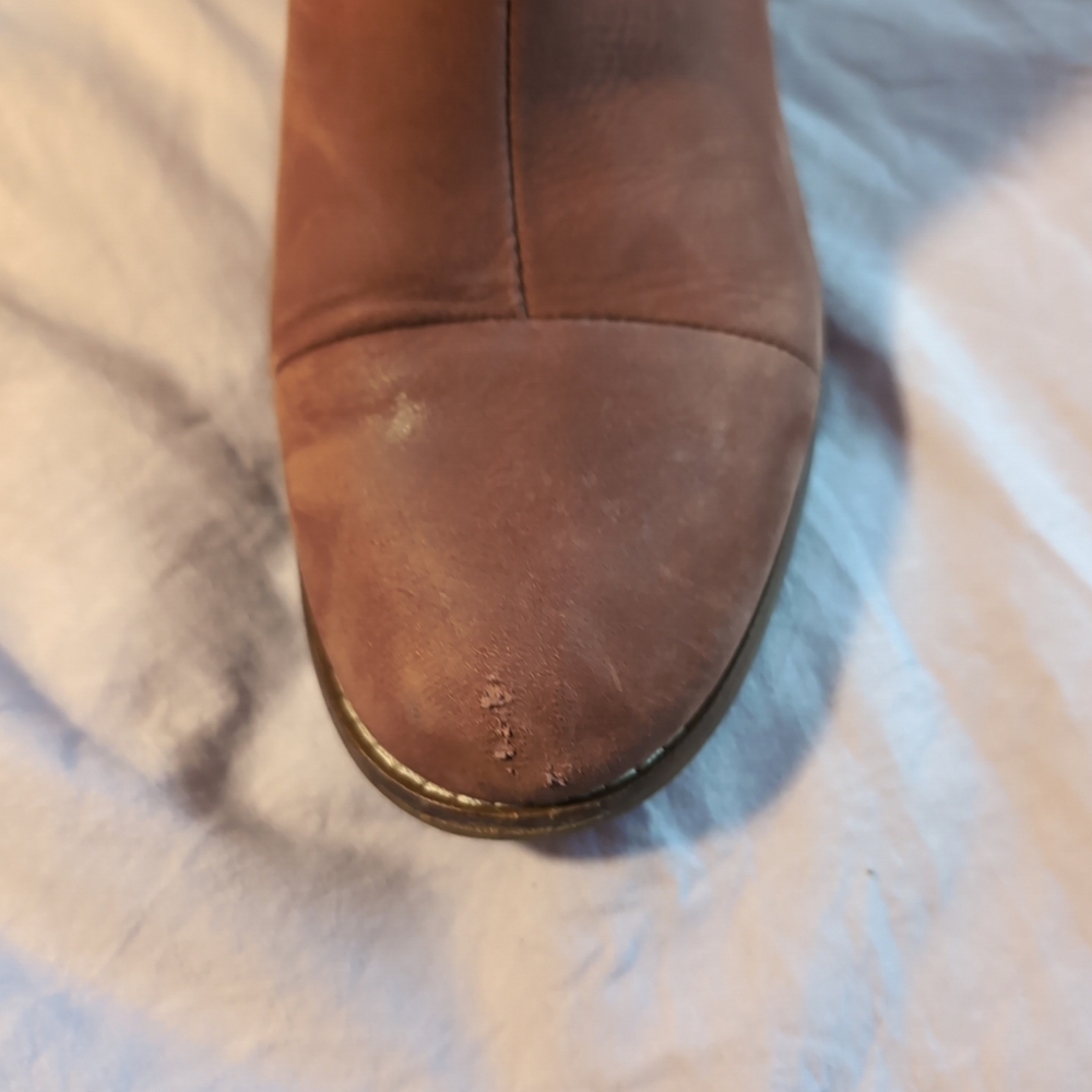 Toms Esme Red Suede Booties 7.5 - Picture 3 of 5